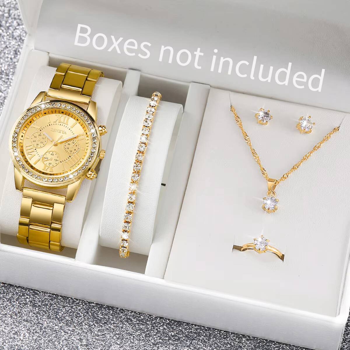 Jewelry Clasp Watches - 6 sztuk/zestaw Modne damskie zegarki z