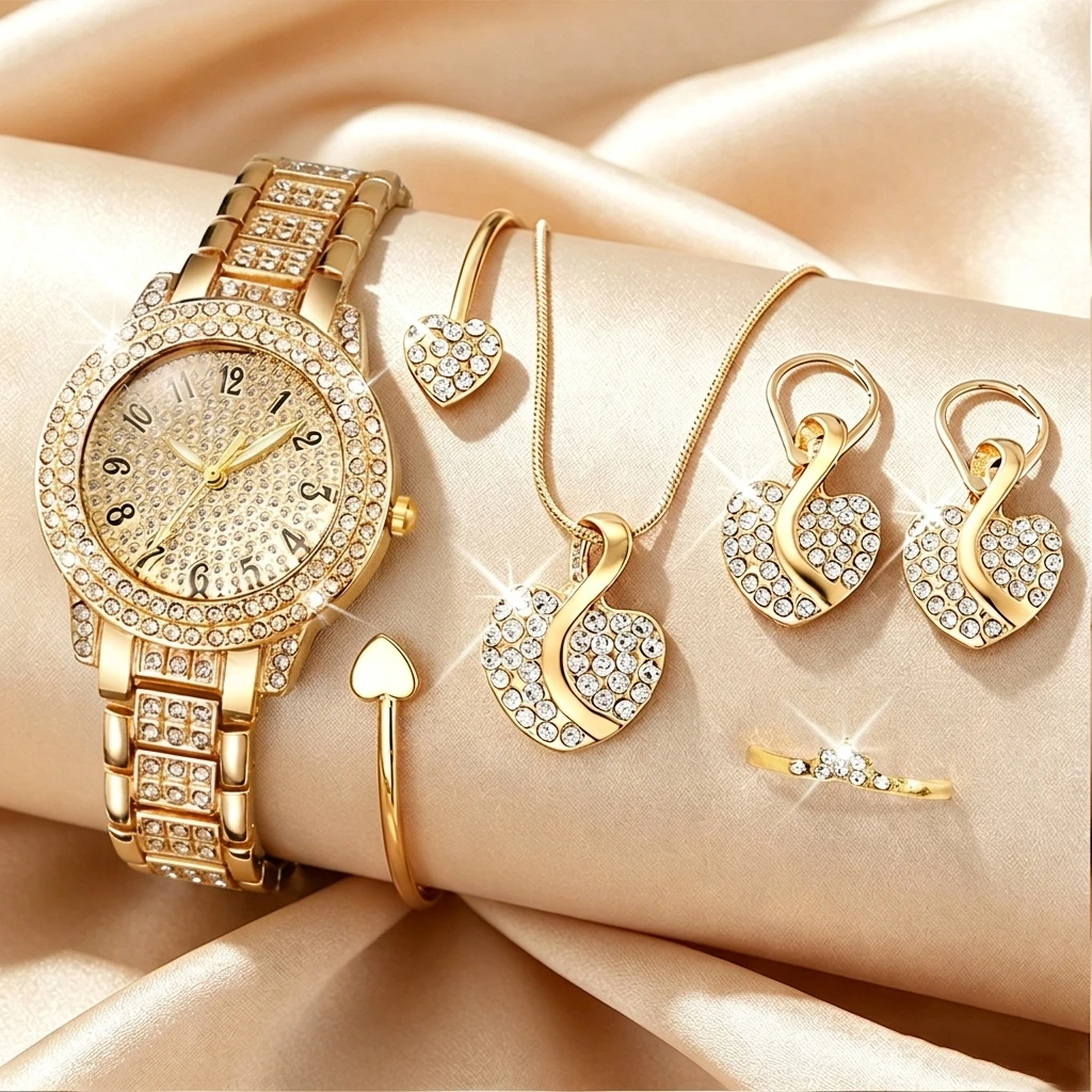 Jewelry Clasp Watches - 6 SZTUK Modny Zestaw Biżuterii Damskiej