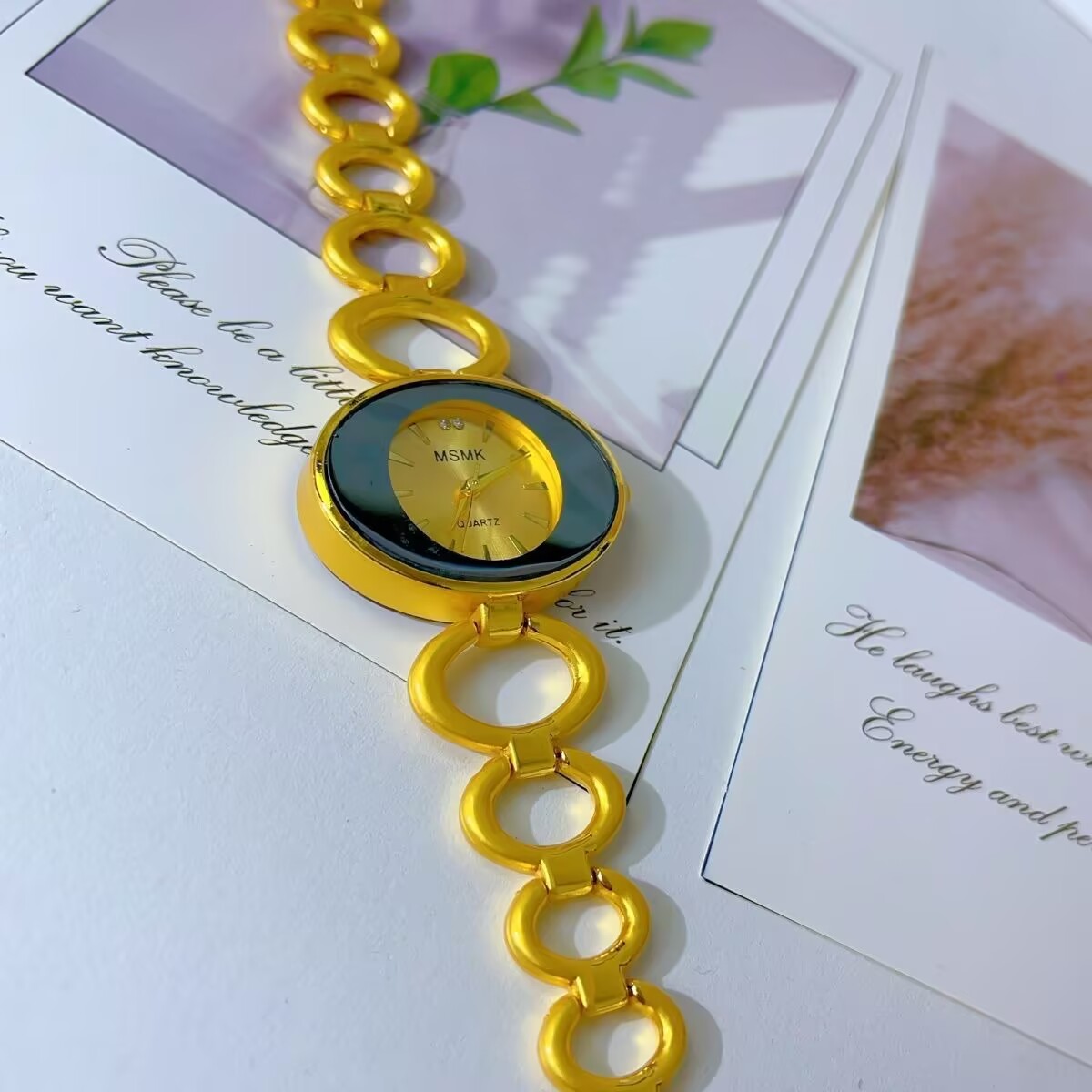 Jewelry Clasp Watches - Nowy amerykański zegarek platerowany 24-karatowym złotem