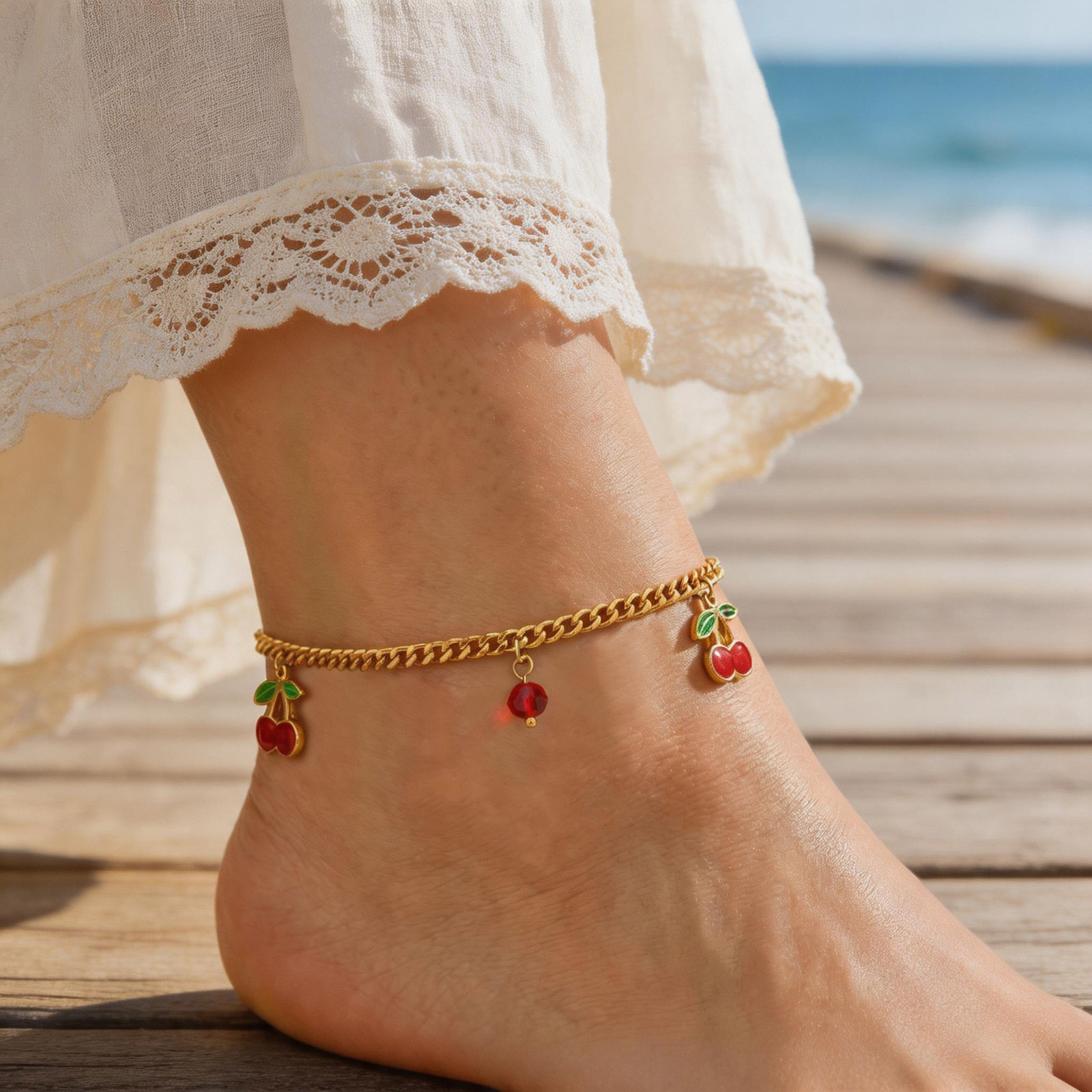 Słodka bransoletka na kostkę z – Jc Jewelry & Watches Photos recenzja i cena