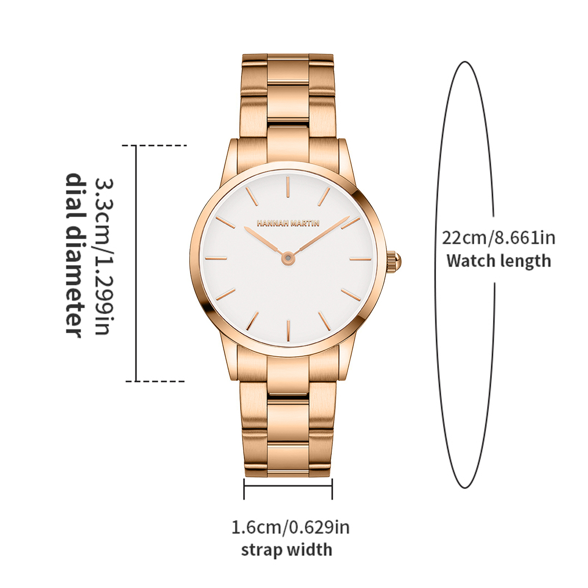 Damski Zegarek Różowe Złoto St – Jewelry Clasp Watches recenzja i cena
