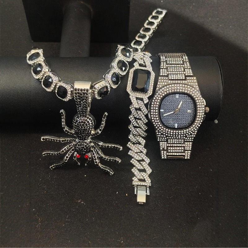 Zestaw biżuterii hip-hop dla m – Icebox Jewelry Watches recenzja i cena